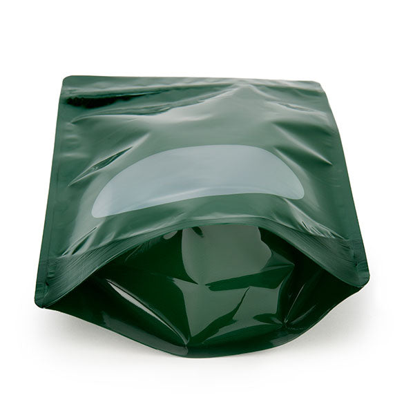 Stand Up Pouches Green with oval Window 17x9x28.5cm | 340 grams (100 pieces) [ZBGO4HG]
