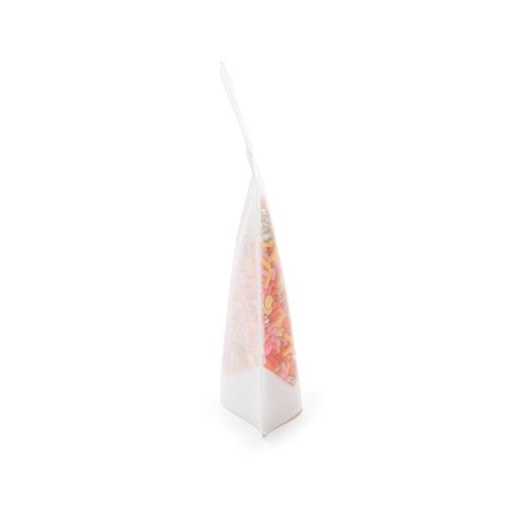 Stand Up Pouches Rice Paper Transparent/White 7.9x5.1x13cm | 28 grams with hang hole (100 pieces) [ZBGR1WCH]