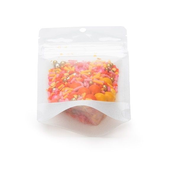 Stand Up Pouches Rice Paper Transparent/White 7.9x5.1x13cm | 28 grams with hang hole (100 pieces) [ZBGR1WCH]