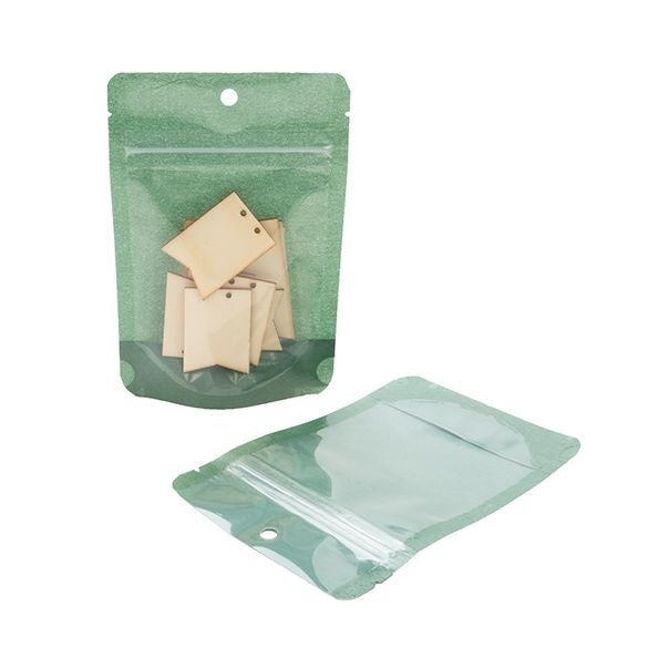 Stand Up Pouches Rice Paper dark Green 10.2x6x15.2cm | 57 grams