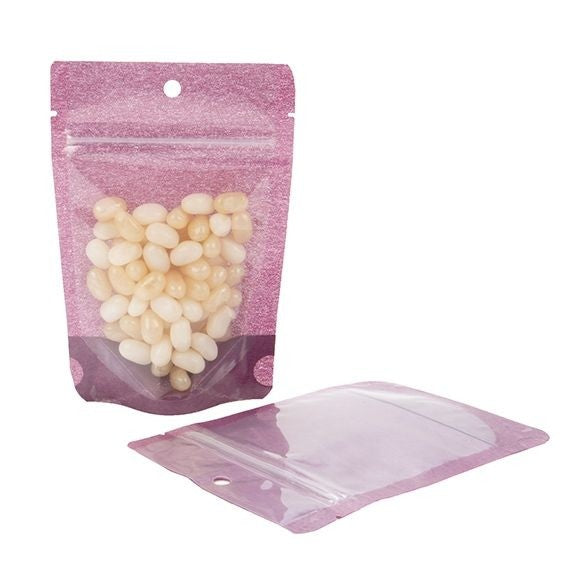 Stand Up Pouches Rice Paper Transparent/Purple 10.2x6x15.2cm | 57 grams