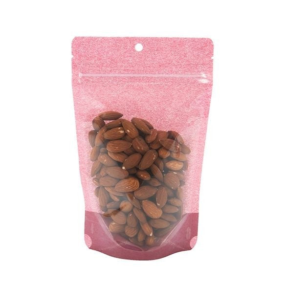 Stand Up Pouches Rice Paper Pink 13x7.9x20.6cm | 113 grams (100 pieces) [ZBGR3HR]