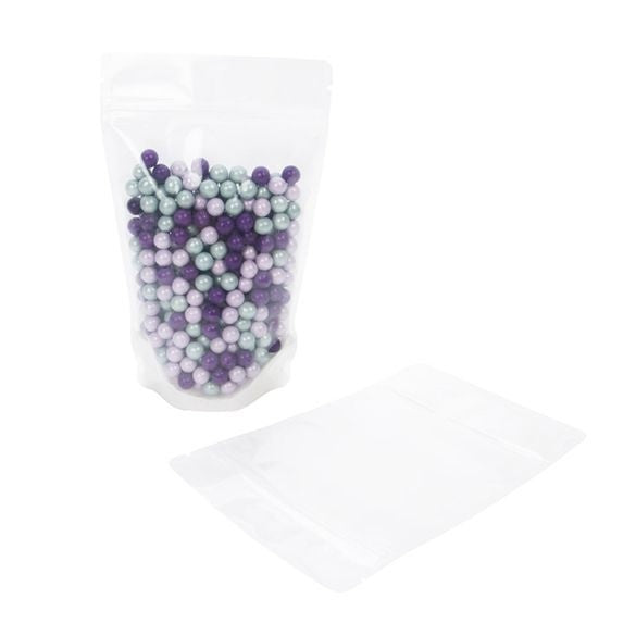 Stand Up Pouches Rice Paper Transparent/White 13x7.9x20.6cm | 113 grams (100 pieces) [ZBGR3WC]