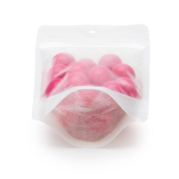 Stand Up Pouches Rice Paper Transparent/White 11.9x7.6x18.4cm | 114 grams with hang hole (100 pieces) [ZBGR46WCH]