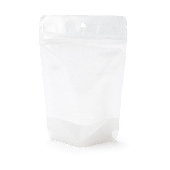 Stand Up Pouches Rice Paper Transparent/White 11.9x7.6x18.4cm | 114 grams (100 pieces) [ZBGR46WC]