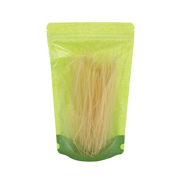 Stand Up Pouches Rice Paper Transparent/Green 17x9x28cm | 340 grams (100 pieces) [ZBGR4GRC]