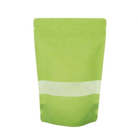 Stand Up Pouches Rice Paper Green 15x9x23.2cm | 312 grams (100 pieces) [ZBGR7GR]