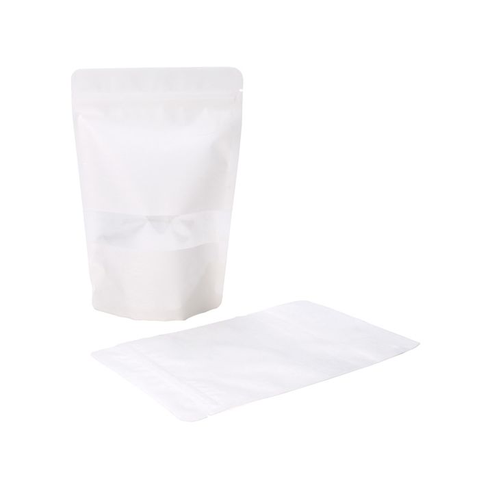 Stand Up Pouches Rice Paper White 17x9x28.5cm | 340 grams (100 pieces) [ZBGR4W]