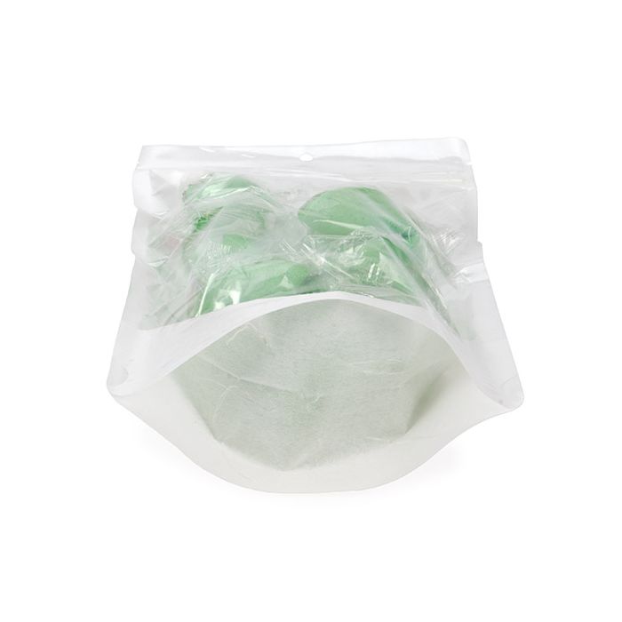 Eco Friendly Stand Up Pouches Rice Paper Transparent/White With Hanghole 14,9x8,9x23,2 cm (100 pieces) [ZBGRC7CW]