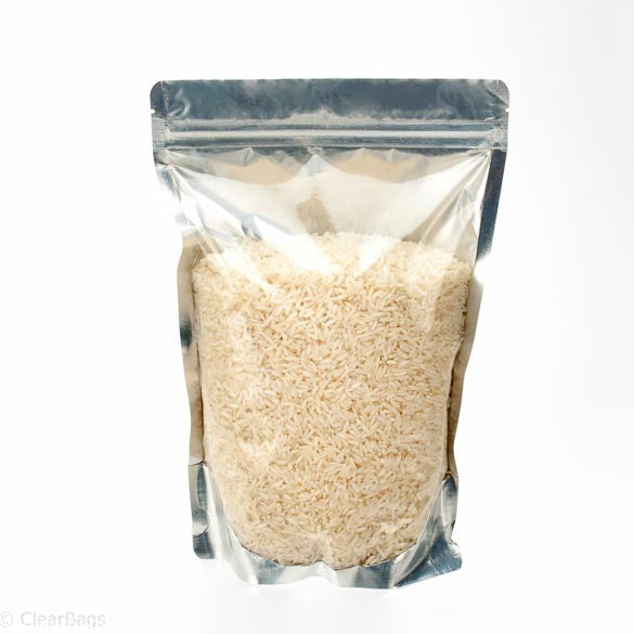 Stand Up Pouches Transparent/Silver 18x10x25cm | 283 grams (100 pieces) [ZBGS69]