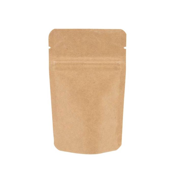 Stand Up Pouches Kraft 8x5x13cm | 28 grams (100 pieces) [ZBGSK1]