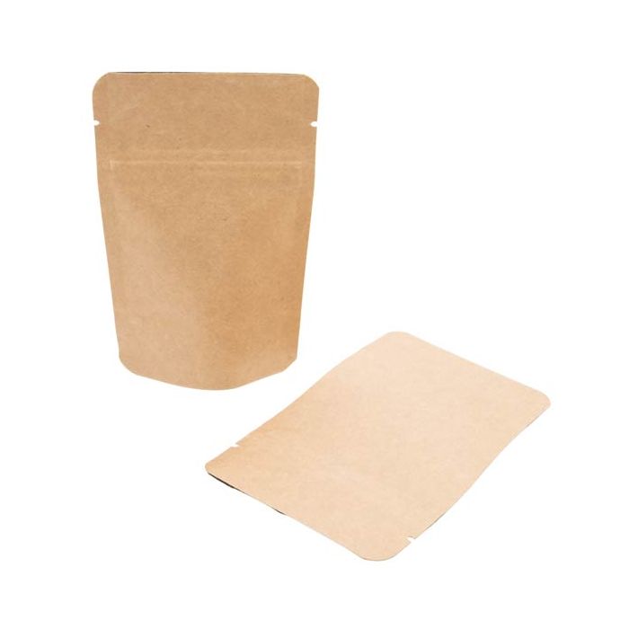 Stand Up Pouches Kraft 150x90x232mm 312 grams - 100 st [ZBGSK7]