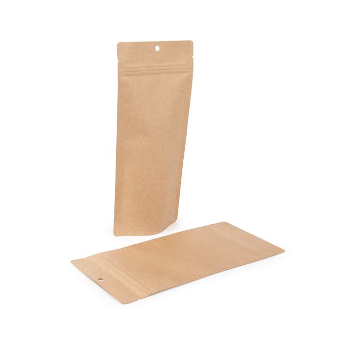 Stand Up Pouches Kraft 10,8x6x23,8 cm (100 pieces) [ZBGSK1N]