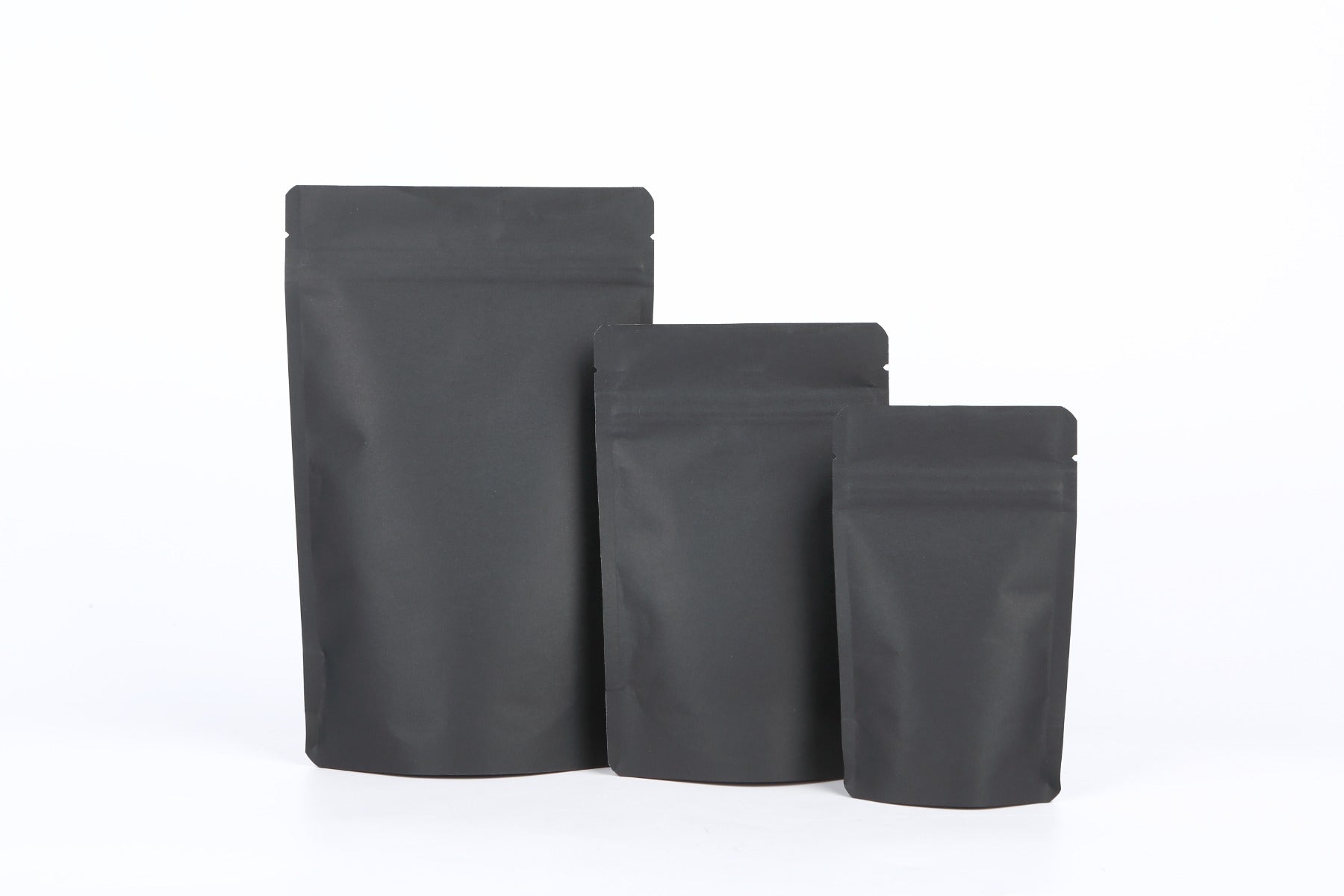 Stand Up Pouches Black Kraft 13x8x20,5cm | 113 gram (100 pieces) [ZBGSK3BK]