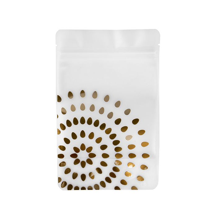 Stand Up Pouches Gold Frosted Bloom 13x7,9x20,6 cm (25 pieces) [ZBGSW3BG]