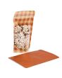 Stand Up Pouches kraft Transparent/Burnt Orange Plaid 13x7,9x20,6 cm (25 pieces) [ZBGSW3OP]