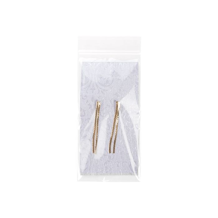 Grip Seal Bags with Vent-hole 7.5x15cm Crystal Clear PP 50 micron (100 pieces) [ZC36V]