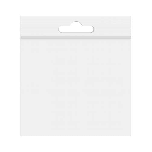 Grip Seal Bags with Euroslot 21.5x21.5 Crystal Clear PP 50 micron (100 pieces) [ZE8H]