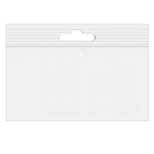 Grip Seal Bags with Euroslot and Vent-hole 15x10cm Crystal Clear PP 50 micron (100 pieces) [ZE64V]