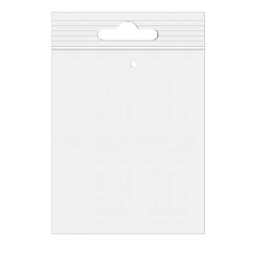Grip Seal Bags with Euroslot and Vent-hole 12.5x18cm Crystal Clear PP 50 micron (100 pieces) [ZE57V]