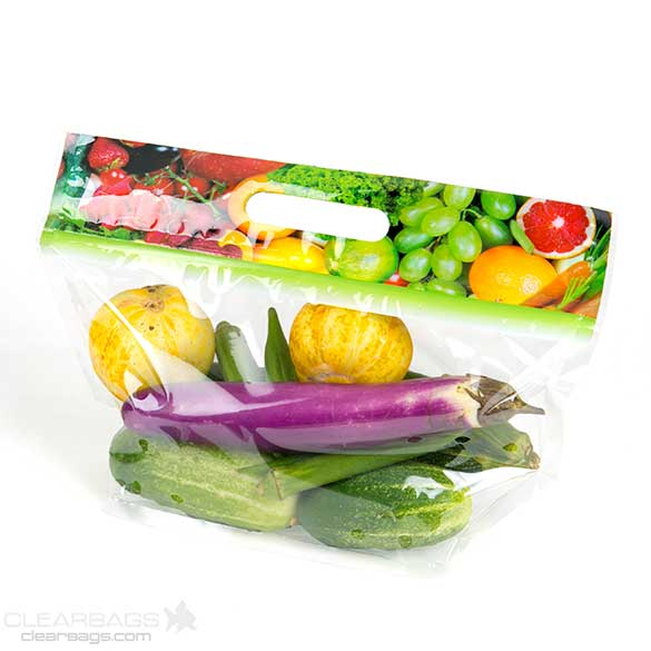 Carrier Bags with Handles and venting holes 29.2x10.8x15.6cm (100 pieces) [ZFG5V]