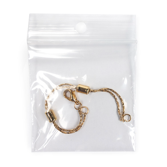 Grip Seal Bags with Hang hole 5x5cm PE 50 micron (100 pieces) [2PR22]