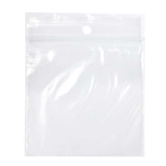 Grip Seal Bags with Hang hole 7.5x7.5cm PE 50 micron (100 pieces) [2PR33]