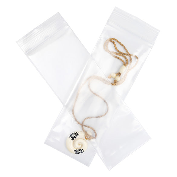 Grip Seal Bags 7.5x20.5cm PE 100 micron (100 pieces) [4PE38]