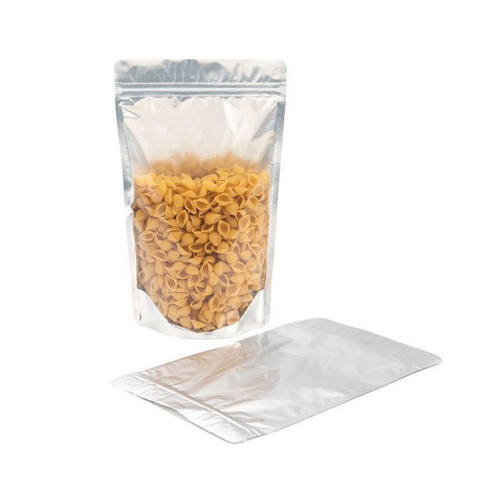 Stand Up Pouches Transparent/Silver 17x9x28.5cm 340 grams (100 pieces) [ZBGS4]