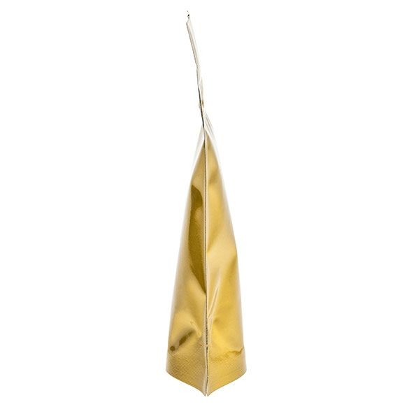 Stand Up Pouches Gold 8x5x13cm | 28 grams With hang hole (100 pieces) [ZBGM1GH]