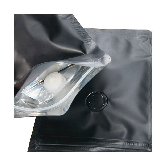 Stand Up Pouches Black 10,2x6x15,2cm w/Valve (100 Pieces) [ZBGM2MBV]