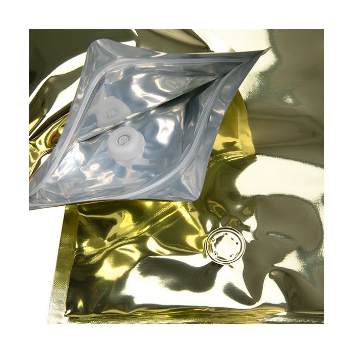 Stand Up Pouches Gold 17,1x8,9x28,6cm w/Valve (100 Pieces) [ZBGM4SGV]