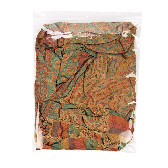 Grip Seal Bags with Hang and Vent-hole 30.5x38cm Crystal Clear PP 50 micron (100 pieces) [ZR1215V]