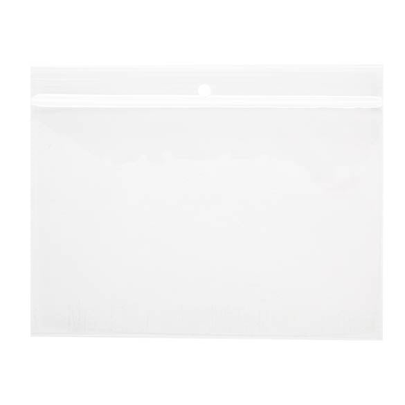 Grip Seal Bags with Hang hole 15x10cm Crystal Clear PP 50 micron (100 pieces) [ZR64]