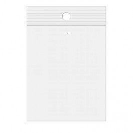 Grip Seal Bags with Hang and Vent-hole 15x23cm Crystal Clear PP 75 micron (100 pieces) [Z3R69V]