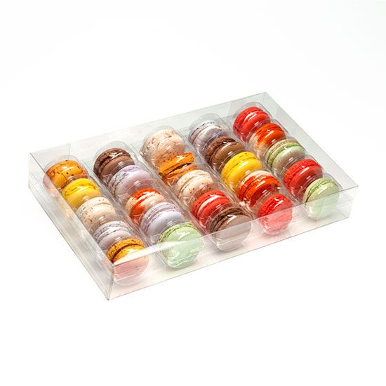 French Macaron Box set for 25 32.2 x 5.1 x 19.1cm (25 Pieces) [MBS5]