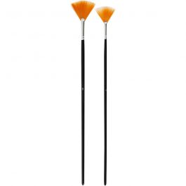 Gold Line Brushes, no. 4+8, L: 29-30 cm, W: 2-3 mm, Fan, 2 pc/ 1 pack [HOB-100279]