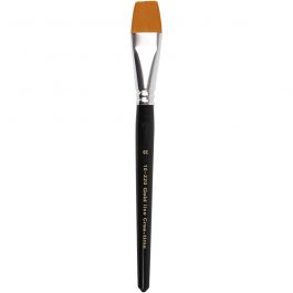 Gold Line Brushes, no. 20, L: 21 cm, W: 24 mm, flat, 6 pc/ 1 pack [HOB-10220]