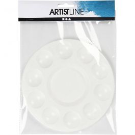 Palette , white, D 17 cm, 10 pc/ 1 pack [HOB-10330]