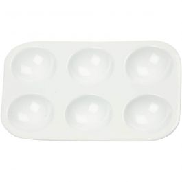 Palette, white, size 13x8,5 cm, 10 pc/ 1 pack [HOB-10332]