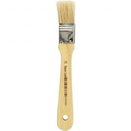 Varnish Brushes, L: 18,5 cm, W: 25 mm, flat, 12 pc/ 1 pack [HOB-10425]