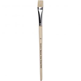 Nature Line Brushes, no. 14, L: 20 cm, W: 15 mm, flat, 12 pc/ 1 pack [HOB-10614]