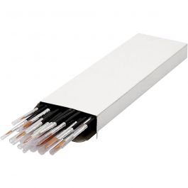 Gold Line Brushes, round + flat, no. 1-22, W: 1-7 mm, 168 pc/ 1 pack [HOB-10750]