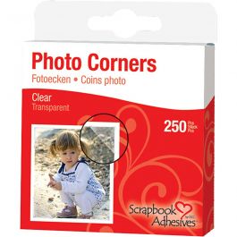 Photo Corners, black, W: 10 mm, 110 g, 108 pc/ 1 pack [HOB-11598]