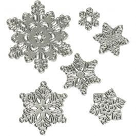 Die Cut, snowflake, D 2-6 cm, 1 pc [HOB-11757]