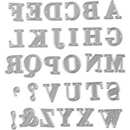 Die Cut, alphabet, size 2x1,5-2,5 cm, 1 pc [HOB-11784]