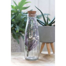 Glass Milk Bottle 500ml 21cm tall Ø 7cm (tray with 12 pcs) [IFS-129192]