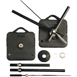 Clock parts and movements, black, plate max thickness 10 mm, 1 set [HOB-13003]
