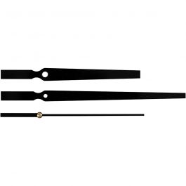 Clock Hands, black, hole size 4+6 mm, 1 set [HOB-13009]