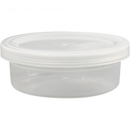 Plastic Tub with Lid, H: 24 mm, D 68 mm, 45 ml, 20 pc/ 1 pack [HOB-13171]